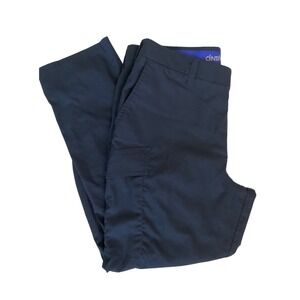 Cintas Mens Navy Blue Stretch Cargo Work Pants Utility Trousers 38x30 23270-20